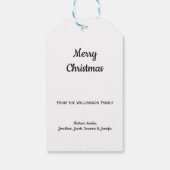 Elegante Beeren mit metallischem Effekt - Geschenk Geschenkanhänger (Rückseite)