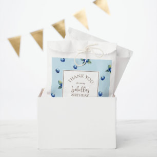 Elegante Beeren zum ersten Geburtstag Danke fürs K Geschenktütchen