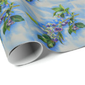 Elegante Beerenbeeren-Aquarellbeeren Geschenkpapier (Rolleneckpunkt)