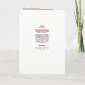 Elegante Begräbnis- Programm-Schablone Programm (Rückseite)