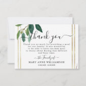 Elegante Begräbniskarte Dankeskarte (Vorderseite)