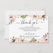 Elegante Begräbniskarte Dankeskarte (Vorderseite)