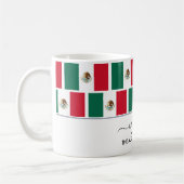 Elegante Begrüßung MEXICO FLAG Kaffee Tasse (Links)