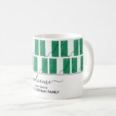 Elegante Begrüßung NIGERIA FLAG Kaffee Tasse (VorderseiteRechts)