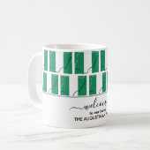 Elegante Begrüßung NIGERIA FLAG Kaffee Tasse (Vorderseite Links)