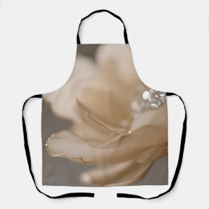 Elegante beige Blume Nahaufnahme Schürze