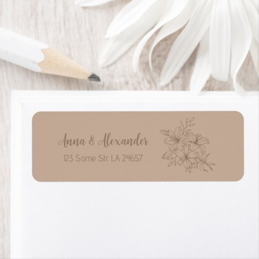 Elegante Beige Blumenhochzeit (Insitu)