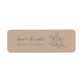 Elegante Beige Blumenhochzeit (Vorne)