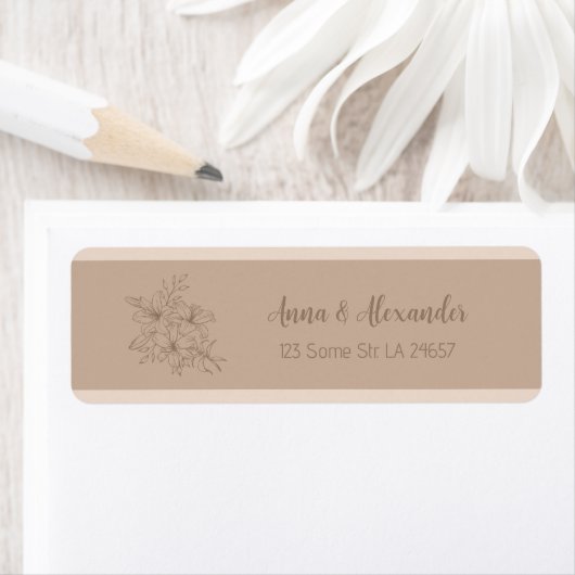 Elegante Beige Blumenhochzeit (Insitu)