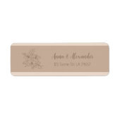Elegante Beige Blumenhochzeit (Vorne)