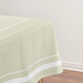 Elegante Beige Border Script Monogram Letter Showe Tischdecke (Beispiel)