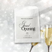 Elegante Beige Business Logo Calligraphy Vielen Da Geschenktütchen