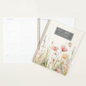 Elegante Beige Flora Wildblumen Planer (Anzeige)