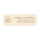 Elegante Beige Hochzeitsringe (Vorne)