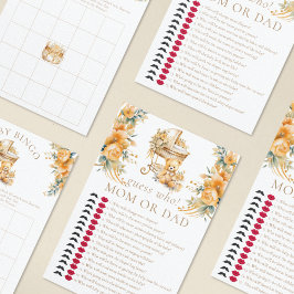 Elegante Beige & Imitats Gold Baby Dusche Ratet we