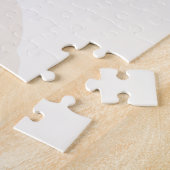 Elegante Beige Magnolia Save the Date Karte Puzzle (Seite)