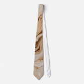Elegante beige Marmor-Abstrakte Kunst Krawatte (Vorderseite)