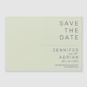 Elegante Beige Minimal Moderne Save the Date Magnetkarte (Vorderseite)