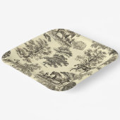 Elegante Beige Rustikale Pferde Pappteller (Gewinkelt)