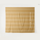 Elegante Beige Streifen Wandteppich (Vorderseite (Horizontal))
