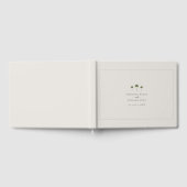 Elegante Beige Tropical Palm Tree Wedding Gästebuch (Voll)