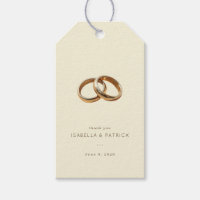 Elegante beige verflochtene Ringe