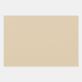 Elegante beige Wrapping Paper Sheets Geschenkpapier Set (Vorderseite)