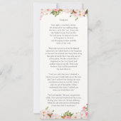 Elegante Beileid Footprints Memorial Beerdigung Einladung (Rückseite)