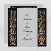 Elegante, beleuchtete Kunst - individuelle Einladu Einladung (Vorne/Hinten)