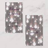 Elegante Beleuchtung Visitenkarte (Vorne/Hinten)