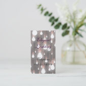 Elegante Beleuchtung Visitenkarte (Stehend Vorderseite)