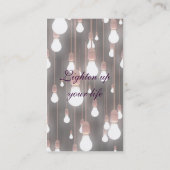 Elegante Beleuchtung Visitenkarte (Rückseite)