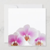 Elegante bemalte Orchideen Hochzeit Einladung (Rückseite)