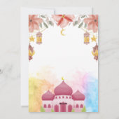 Elegante Bengali Eid Mubarak Card Feiertagskarte (Rückseite)