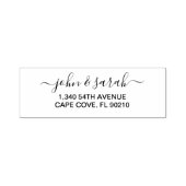 Elegante benutzerdefinierte Address-Briefmarke Permastempel (Design)