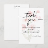 Elegante benutzerdefinierte Dankeskarten Dankeskarte (Vorne/Hinten)