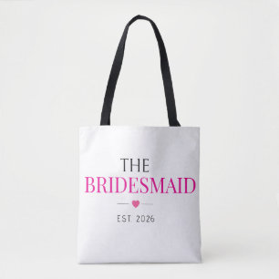 Elegante benutzerdefinierte Est. Datum Brautjungfe Tasche