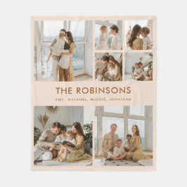 Elegante benutzerdefinierte Familienname 7 - FotoC Fleecedecke