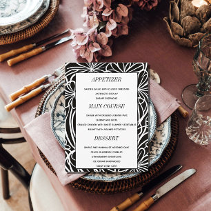 Elegante benutzerdefinierte Foto-Hochzeittisch-Men Menükarte