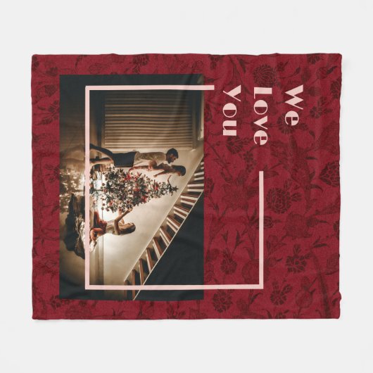 Elegante, benutzerdefinierte Foto-Textdatei mit Bl Fleecedecke (Vorderseite (Horizontal))