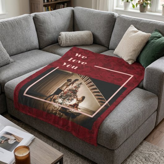 Elegante, benutzerdefinierte Foto-Textdatei mit Bl Fleecedecke