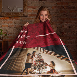 Elegante, benutzerdefinierte Foto-Textdatei mit Bl Fleecedecke