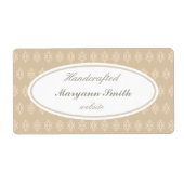 Elegante benutzerdefinierte, handgefertigte Labels (Vorne)