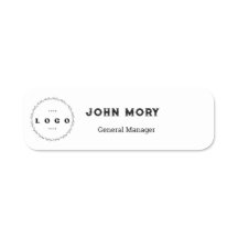 Elegante, benutzerdefinierte Logo-Mitarbeitermarke