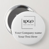 Elegante benutzerdefinierte Logo-Vorlage Button (Vorne & Hinten)