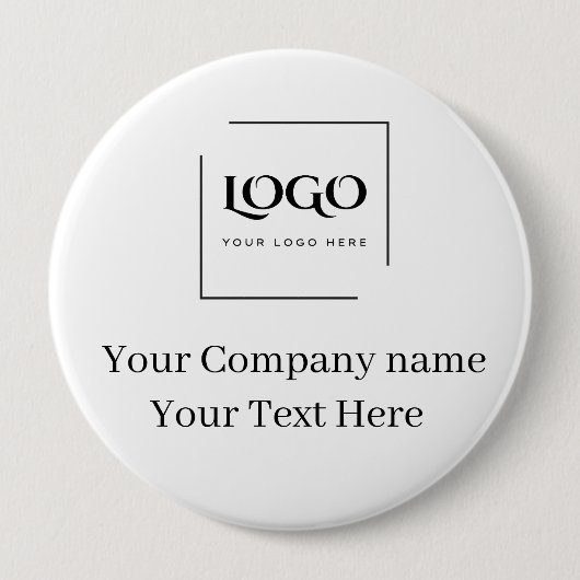 Elegante benutzerdefinierte Logo-Vorlage Button (Vorderseite)