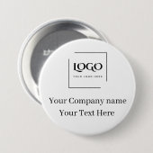 Elegante benutzerdefinierte Logo-Vorlage Button (Vorne & Hinten)