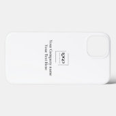 Elegante benutzerdefinierte Logo-Vorlage Case-Mate iPhone Hülle (Rückseite (Horizontal))