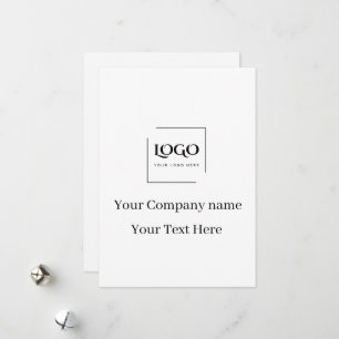 Elegante benutzerdefinierte Logo-Vorlage Feiertagskarte