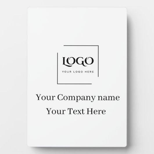 Elegante benutzerdefinierte Logo-Vorlage Fotoplatte (Vorderseite)